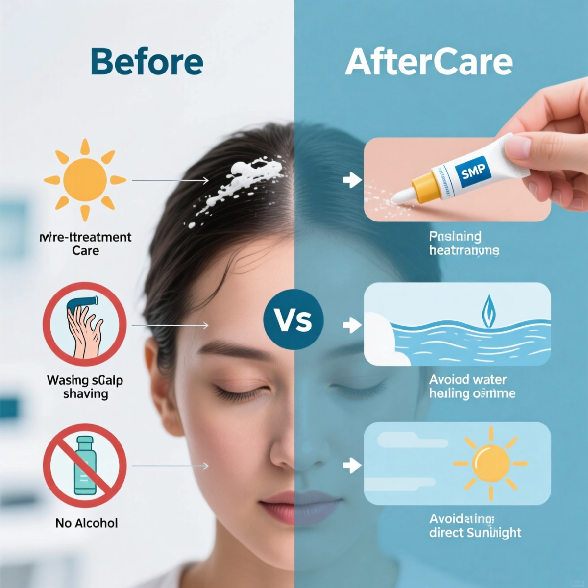 مراقبت های قبل و بعد از میکرو اسکالپ