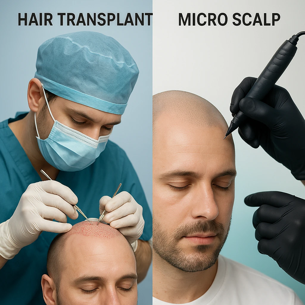 تفاوت میکرو اسکالپ با کاشت مو